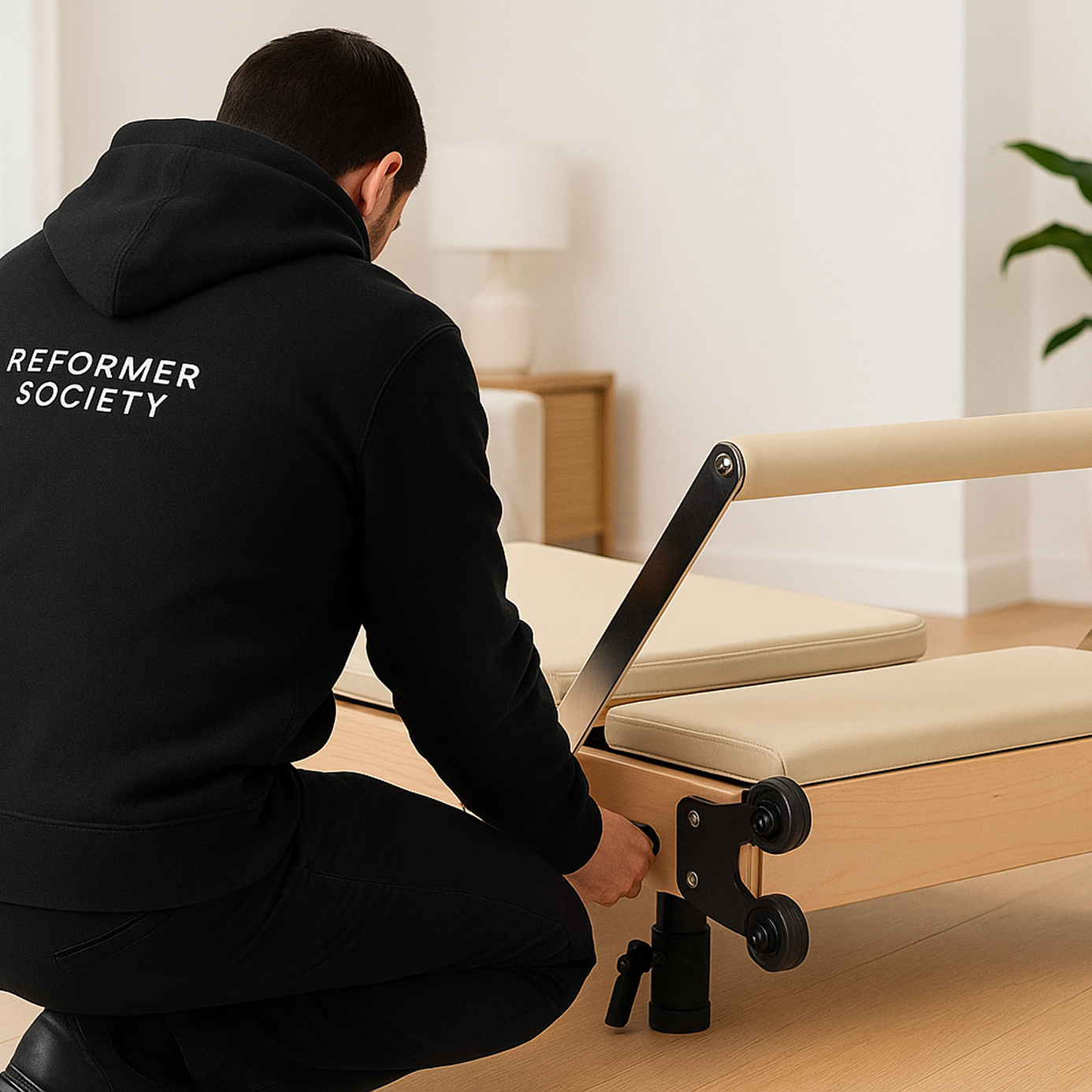 Séance guidée sur Reformer dans un espace bien-être